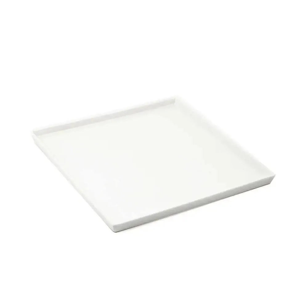 Porceletta Porcelain Square Plate Ivory, 14 cm