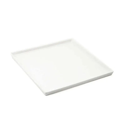 Porceletta Porcelain Square Plate Ivory, 21 cm