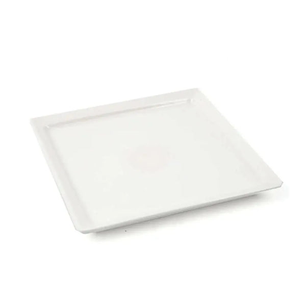 Porceletta Porcelain Square Plates Set Ivory, 3 Piece, 22 cm