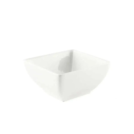 Porceletta Porcelain Square Soup Bowl Ivory, 10.5 cm