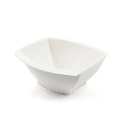 Porceletta Porcelain Square Soup Bowl Meena Design Ivory, 15 cm