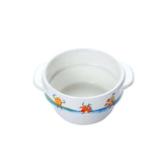 Porceletta Porcelain Stackable Kids Soup Cup with Handle Ivory, 12.5 cm