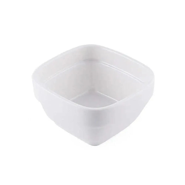 Porceletta Porcelain Stackable Square Bowl Ivory, 10 cm