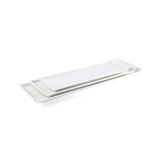 Porceletta Porcelain Sushi Narrow Plate Ivory, 30.5 cm