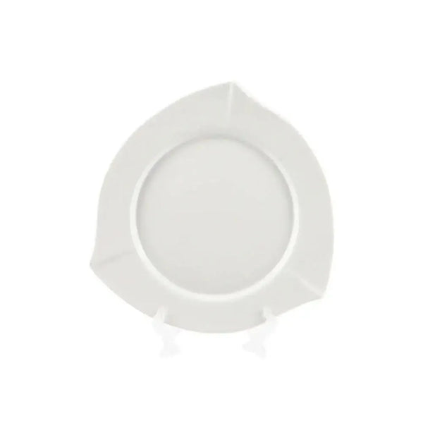 Porceletta Porcelain Triangle Plate Ivory, 17.5 cm