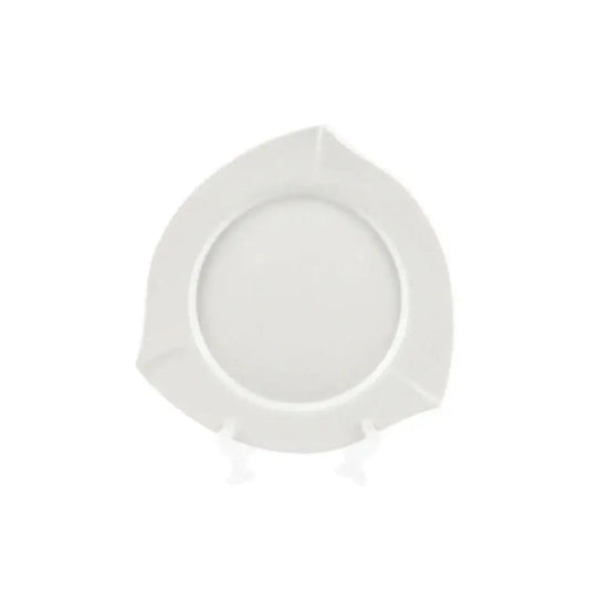 Porceletta Porcelain Triangle Plate Ivory, 27 cm