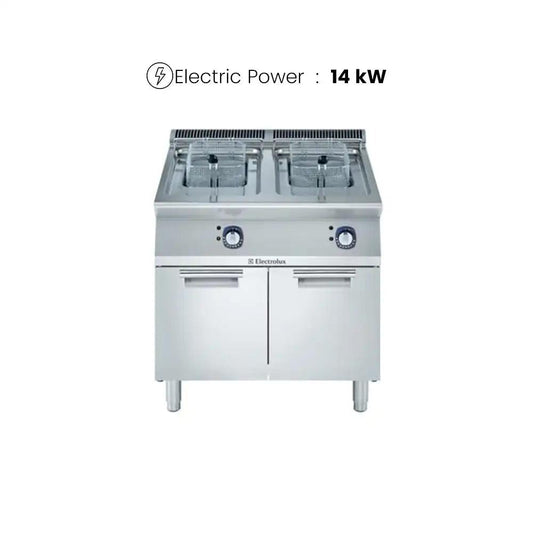 Electrolux 371141 Modular Cooking Range Gas Fryer Top Smooth Chrome Polished Ribbed Plate 14 kW - HorecaStore