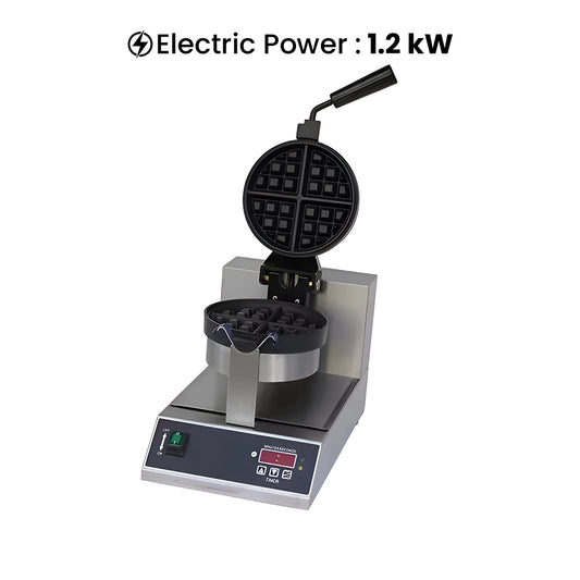 THS Waffle Baker Single Head with Digital Control, 1.2 kW, 29 x 42.5 x 32 cm