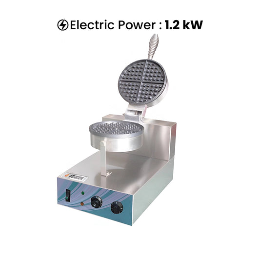 THS E-HF-1 Waffle Baker Single Head, 1.2 kW, 29 x 42.5 x 32 cm