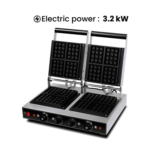 THS Waffle Baker Double Head, 3.2 kW, 63 x 38 x 25 cm