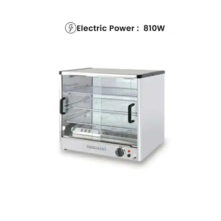 Berjaya FW35 3 Shelves Food Warmer With Internal Light, Power 810W, 55.7 X 33.7 X 51.5 cm - HorecaStore