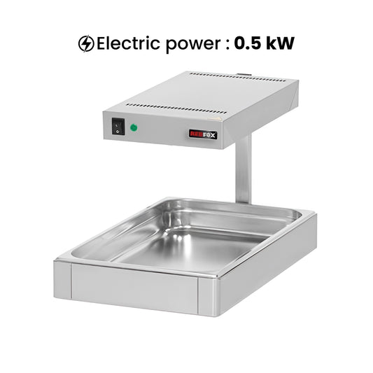 RM Gastro GN 1/1 Electric Dump Fryer, 0.5 Kw, 33 x 55 x 38 cm