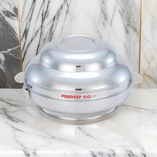 Pradeep Sparkling Jumbo Stainless Steel Hot Pot, 50 cm