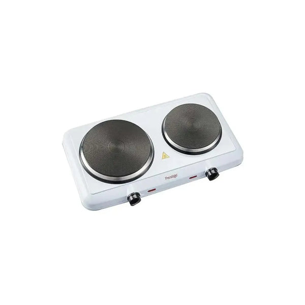 Prestige cast iron Double Hot Plate (white), 2500w