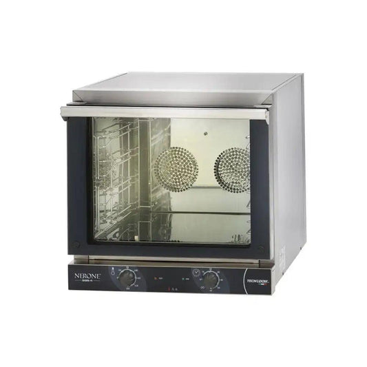 Tecnodom FEM04NE595V Manual Convection Oven, 4 Trays Capacity, Electrical Power 3.15 kW, 58.9 x 68 x 58cm - HorecaStore