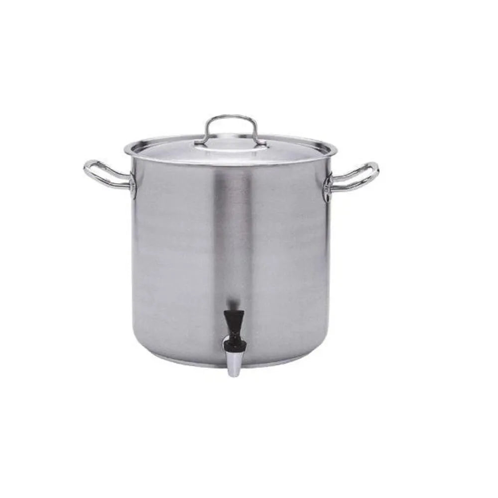 Pujadas Spain P248035 Stainless Steel Stock Pot  With Lid 35 cm