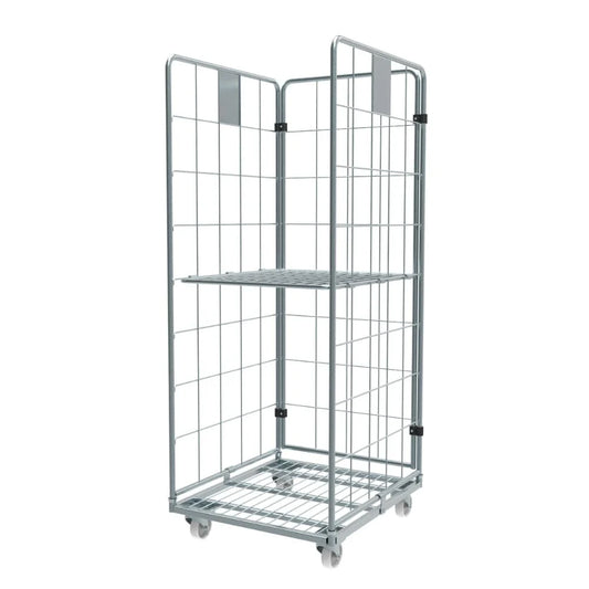 THS SBRC1650DM3SEZ 27" Roll Container with 3 demountable sides in Steel D 31 x W 27 x H 70