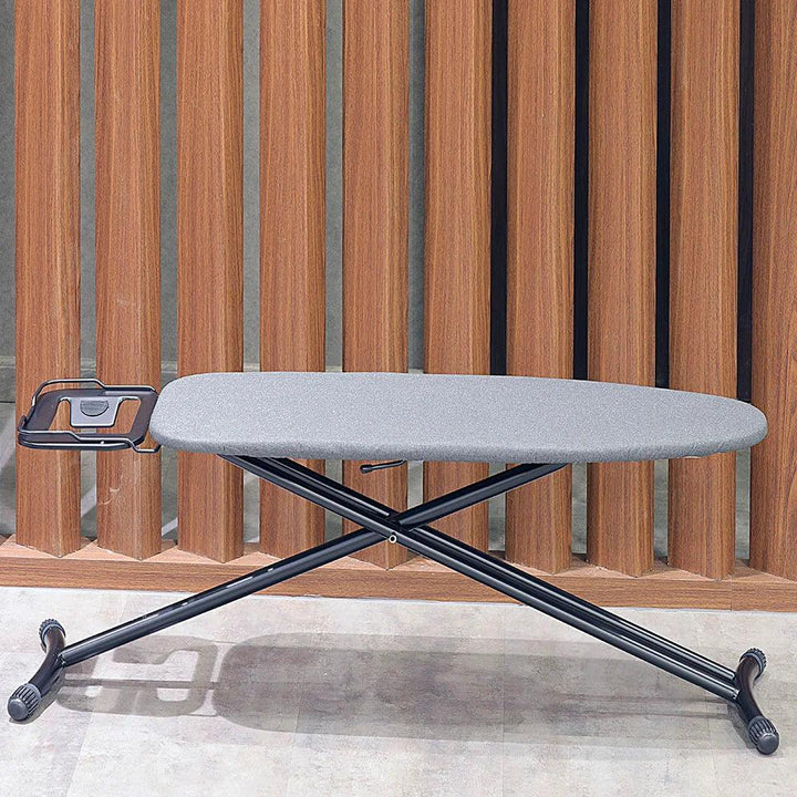 Roomwell Classic Ironing Board, L 95 x W 32 cm, Heat Resistant Cover, Adjustable Height , Sturdy Legs, Color Grey - HorecaStore