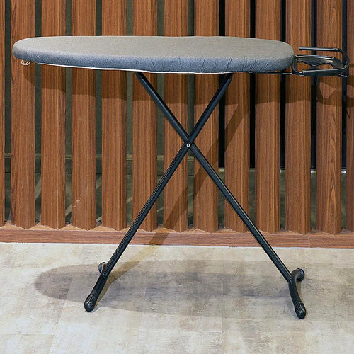 Roomwell Classic Ironing Board, L 95 x W 32 cm, Heat Resistant Cover, Adjustable Height , Sturdy Legs, Color Grey