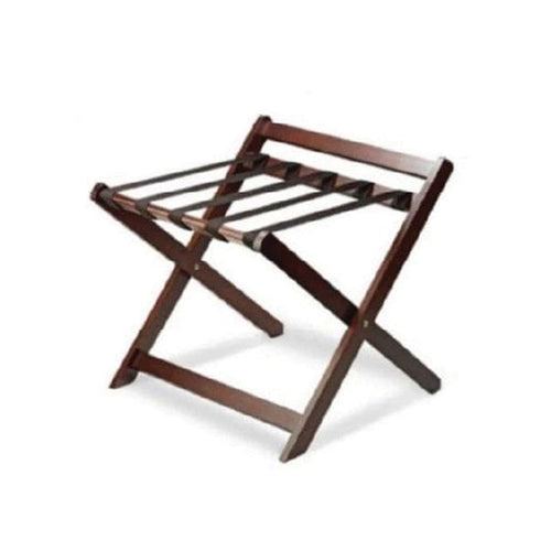 Roomwell Cube Wooden Heavy Duty Foldable Luggage Rack and Suitcase Stand, L 60 x W 63 x H 60 cm Mahogany