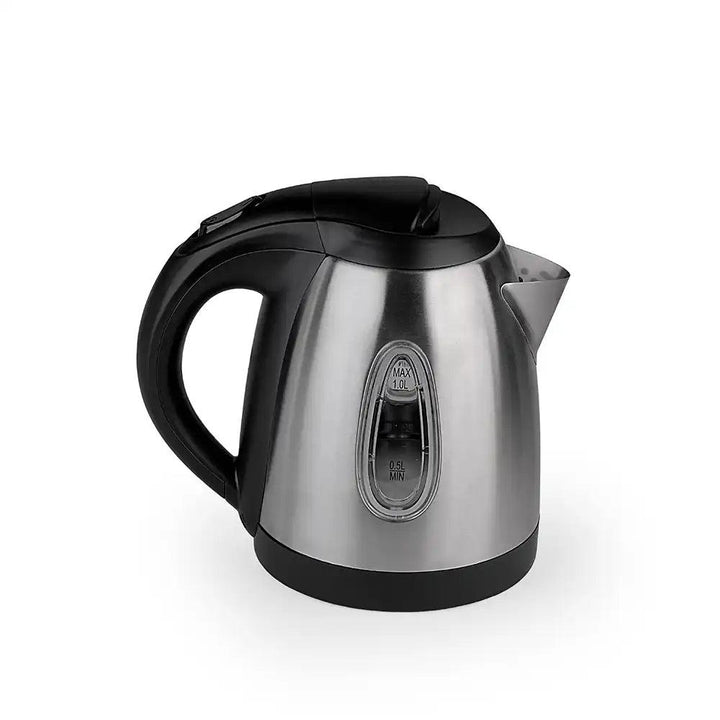 Roomwell UK Stainless Steel Rio Electric Kettle 1.0 L, 2000 W, Cordless, Boil Dry Protection & Auto Shut-off, Strix UK Controller - HorecaStore