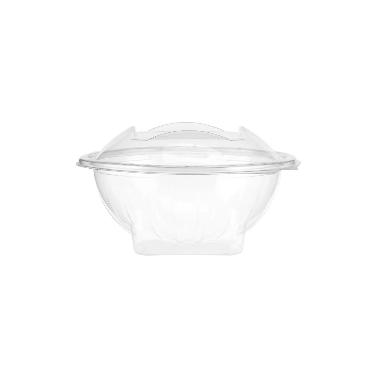 Hotpack Flower Design Clear Hinged Salad Bowl, 1420 ml, 300 PCs