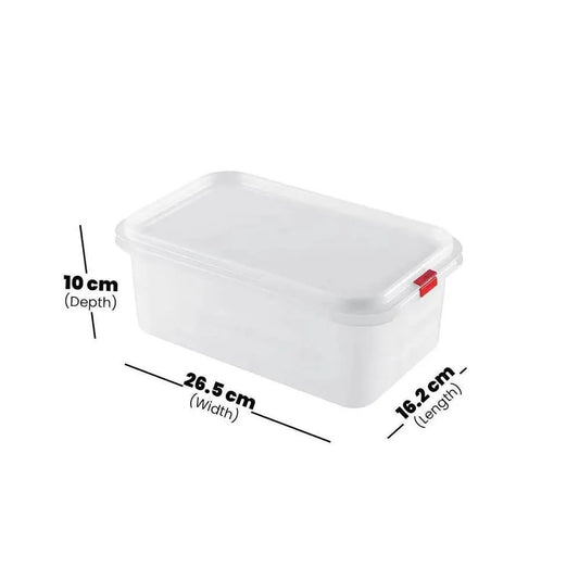 Rubber Plas Tech Polypropylene GN 1/4 Container With Lid 10 cm deep