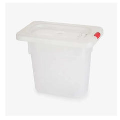 Rubber Plas Tech Polypropylene GN 1/9 Container With Lid 15 cm deep