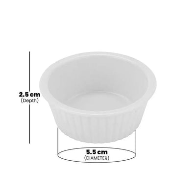 Rubber Plas Tech White Polycarbonate Jam Bowl 30 ml