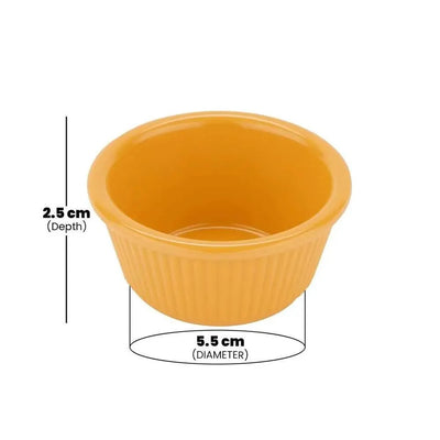 Rubber Plas Tech Yellow Polycarbonate Jam Bowl 30 ml