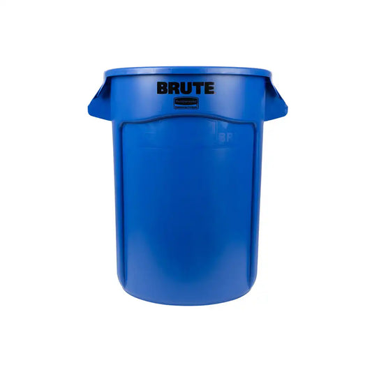 rubbermaid 121l brute container without lid blue