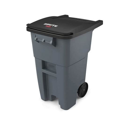 rubbermaid 189l brute rollout container without lid grey
