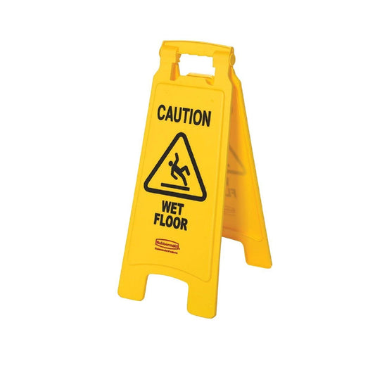 rubbermaid 2 sided wet floor caution sign board 1 x 6