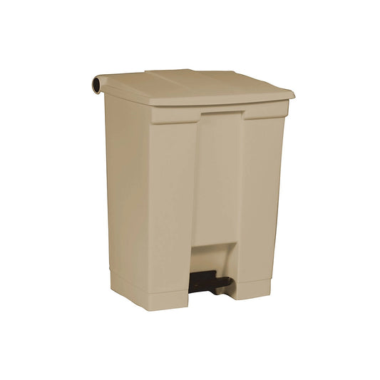 rubbermaid 68l step on legacy container beige