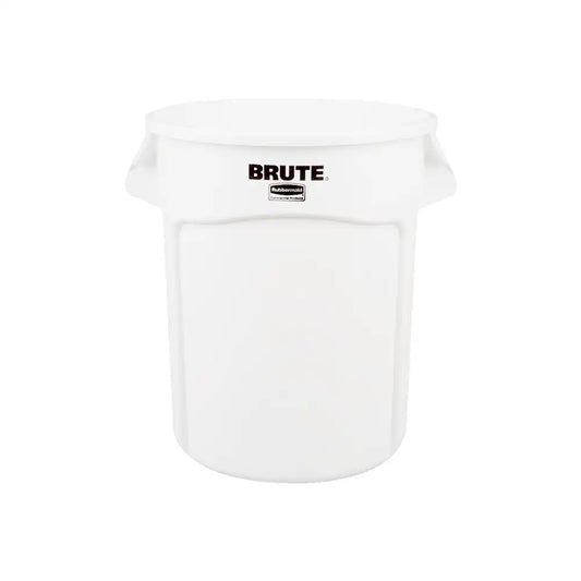 rubbermaid 76l white brute container without lid 1 x 6