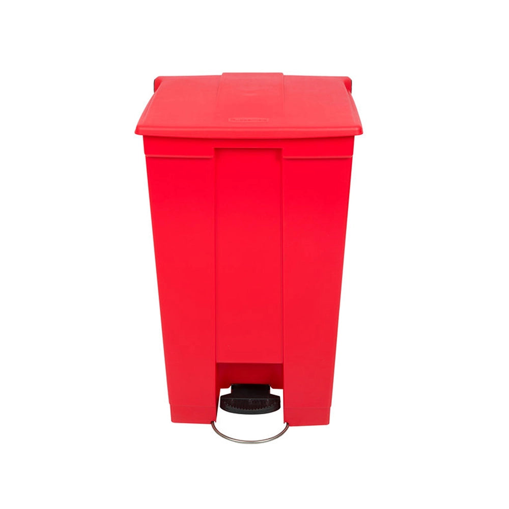 rubbermaid 87l step on legacy container red