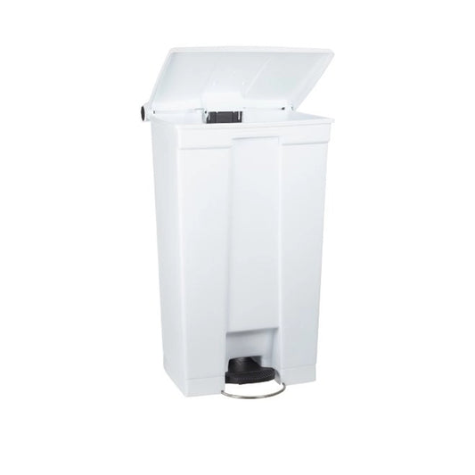 rubbermaid 87l step on legacy container white