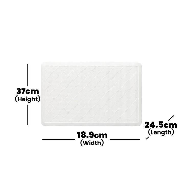 rubbermaid bath mat white case pack 1 x 12