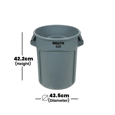 rubbermaid brute round container without lid 1 x 6