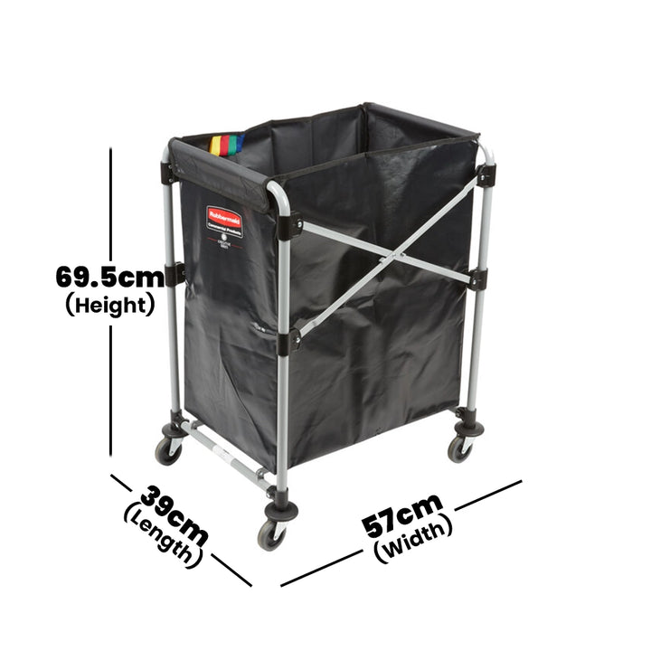 rubbermaid collapsible 4 bushel x cart replacement bag 150l