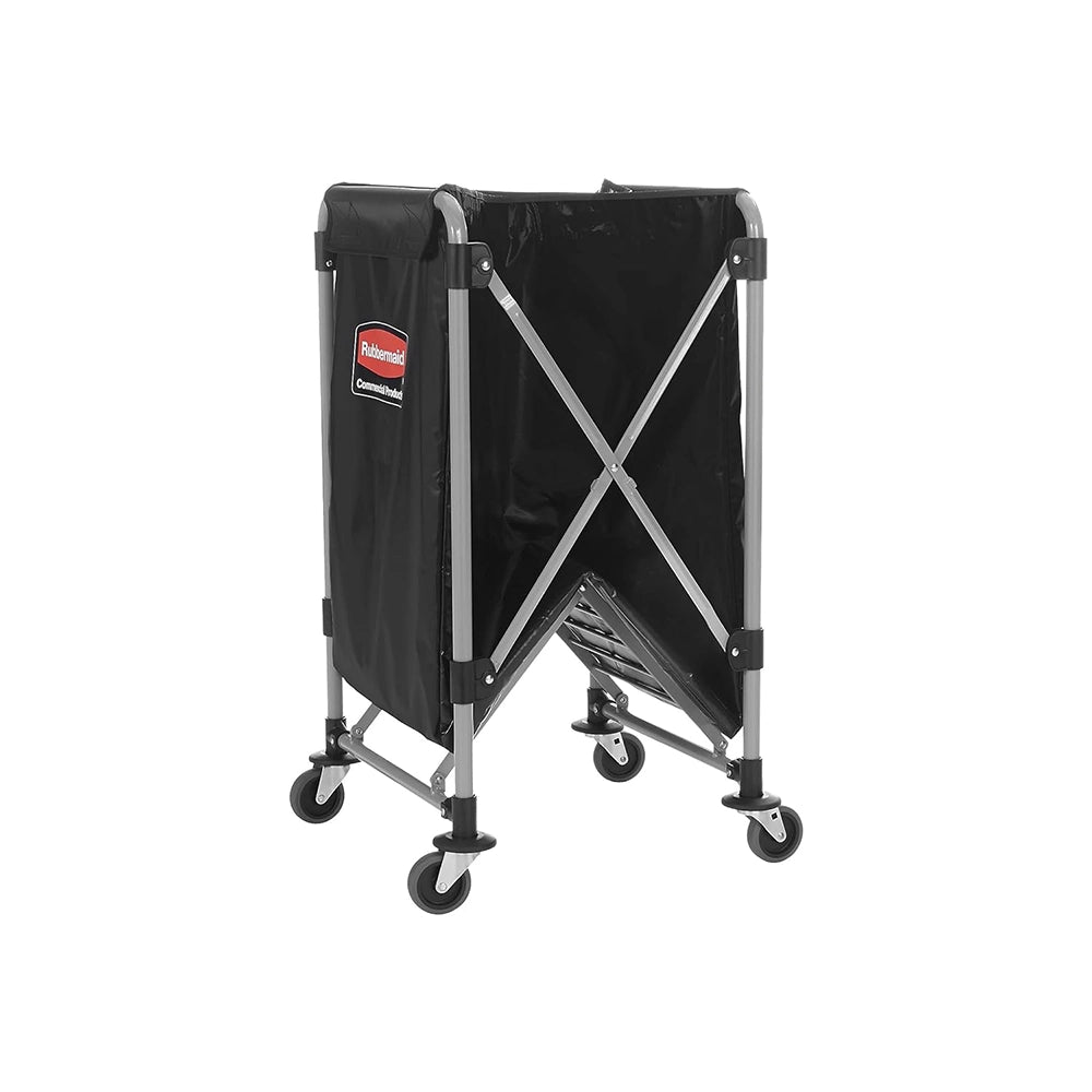 rubbermaid collapsible 8 bushel x cart steel 300l