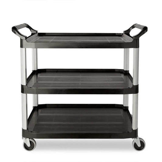 rubbermaid fg409100 three shelfs utility cart 103 2 50 8 96 01 cm unassembled