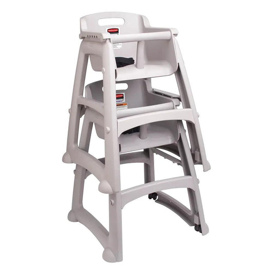 rubbermaid fg781408 high chair unassembled 59 69 59 69 75 56 cm platinum