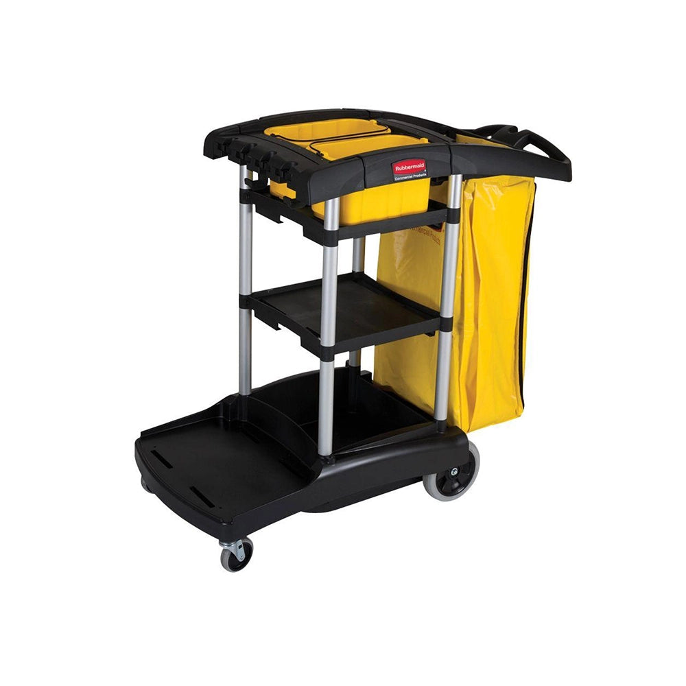 rubbermaid high capacity cart black