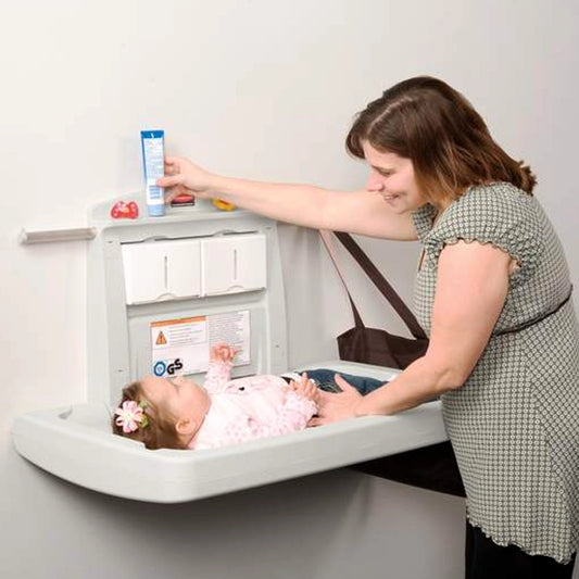 rubbermaid horizontal baby changing station