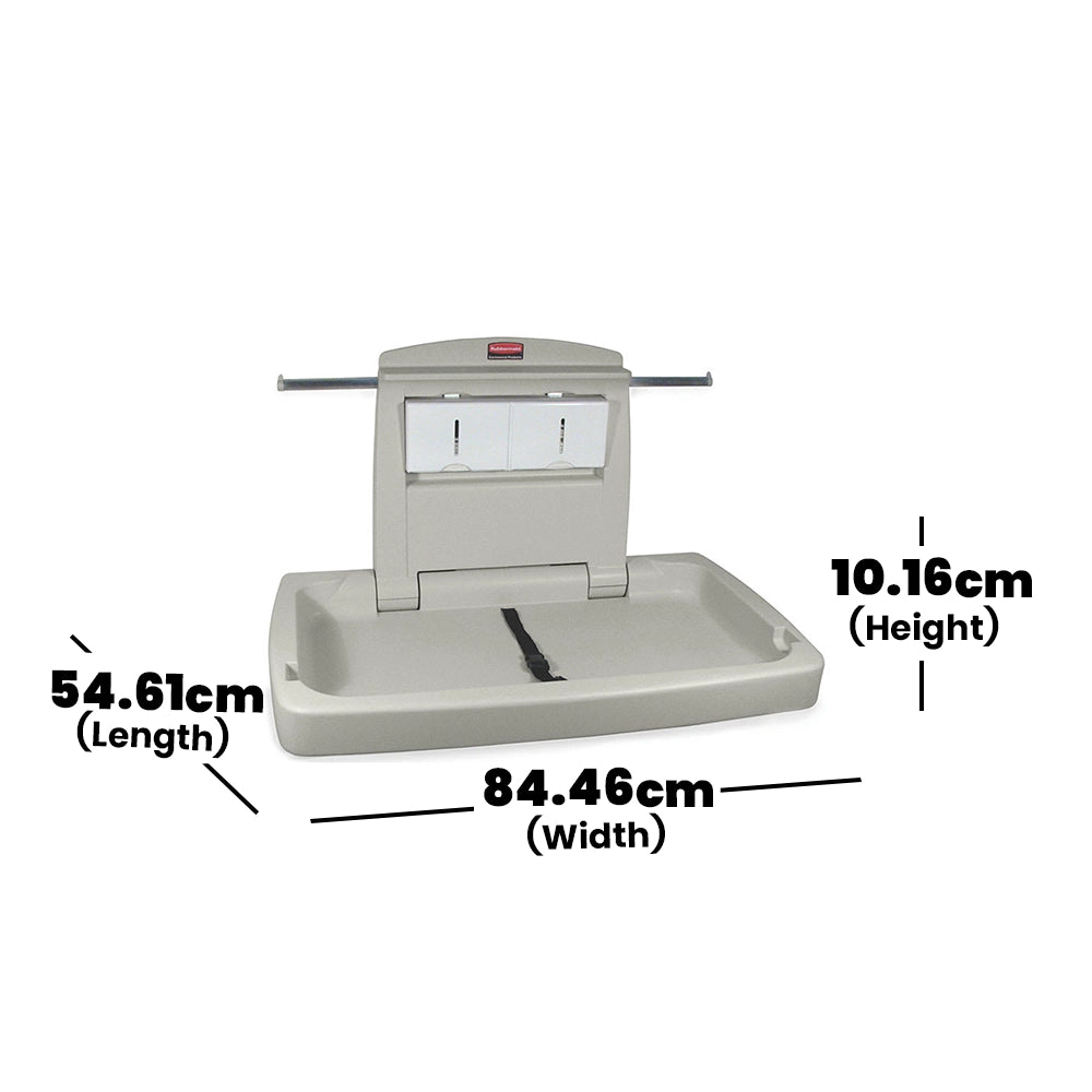 rubbermaid horizontal baby changing station