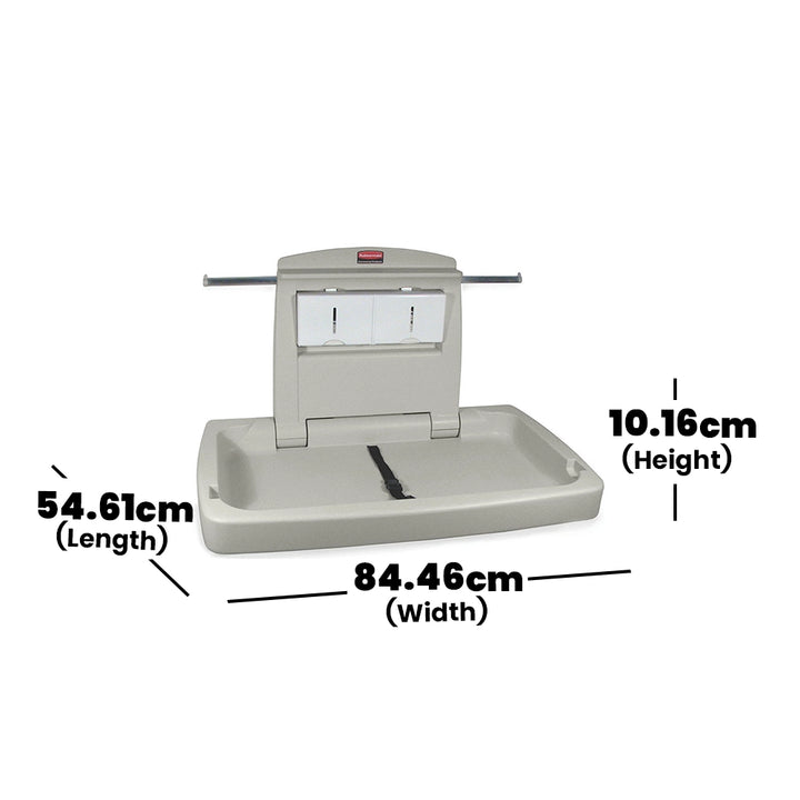 rubbermaid horizontal baby changing station