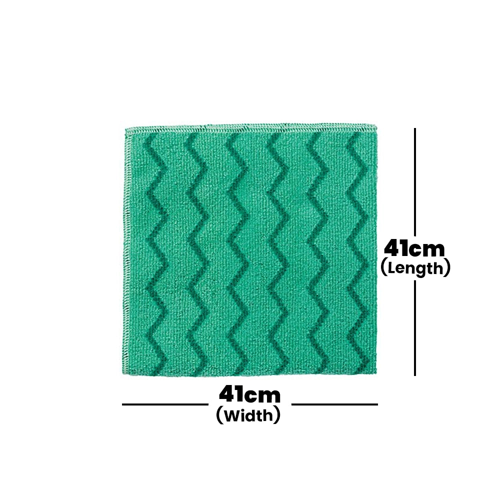 rubbermaid hygen microfiber cloth green 41 x 41cm 1 x 12