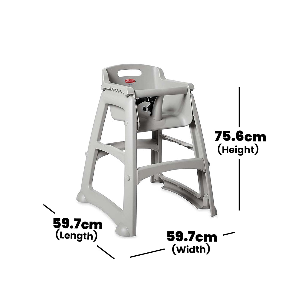 rubbermaid platinum baby high chair without wheels