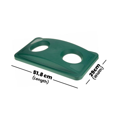 rubbermaid slim jim bottle lid green 1 x 4